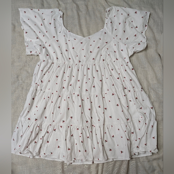 SO Tiered Strawberry Madid Dress - Plus Size 3X - Picture 1 of 13